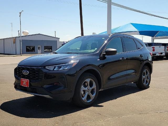 2025 Ford Escape ST-Line in Black — front three-quarter view