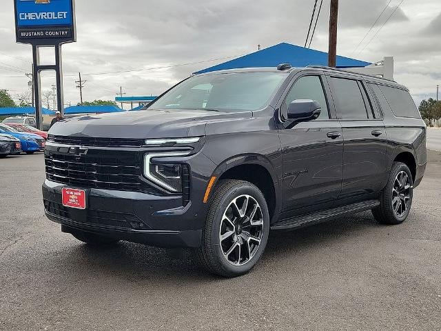 2026 Chevrolet Suburban RST in Dark Ash Metallic — front three-quarter view